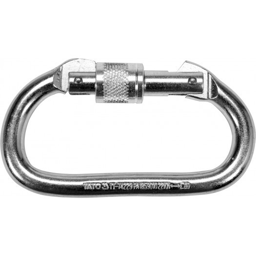 YT74229 STEEL CARABINER SNAP HOOK WITH LOCKING